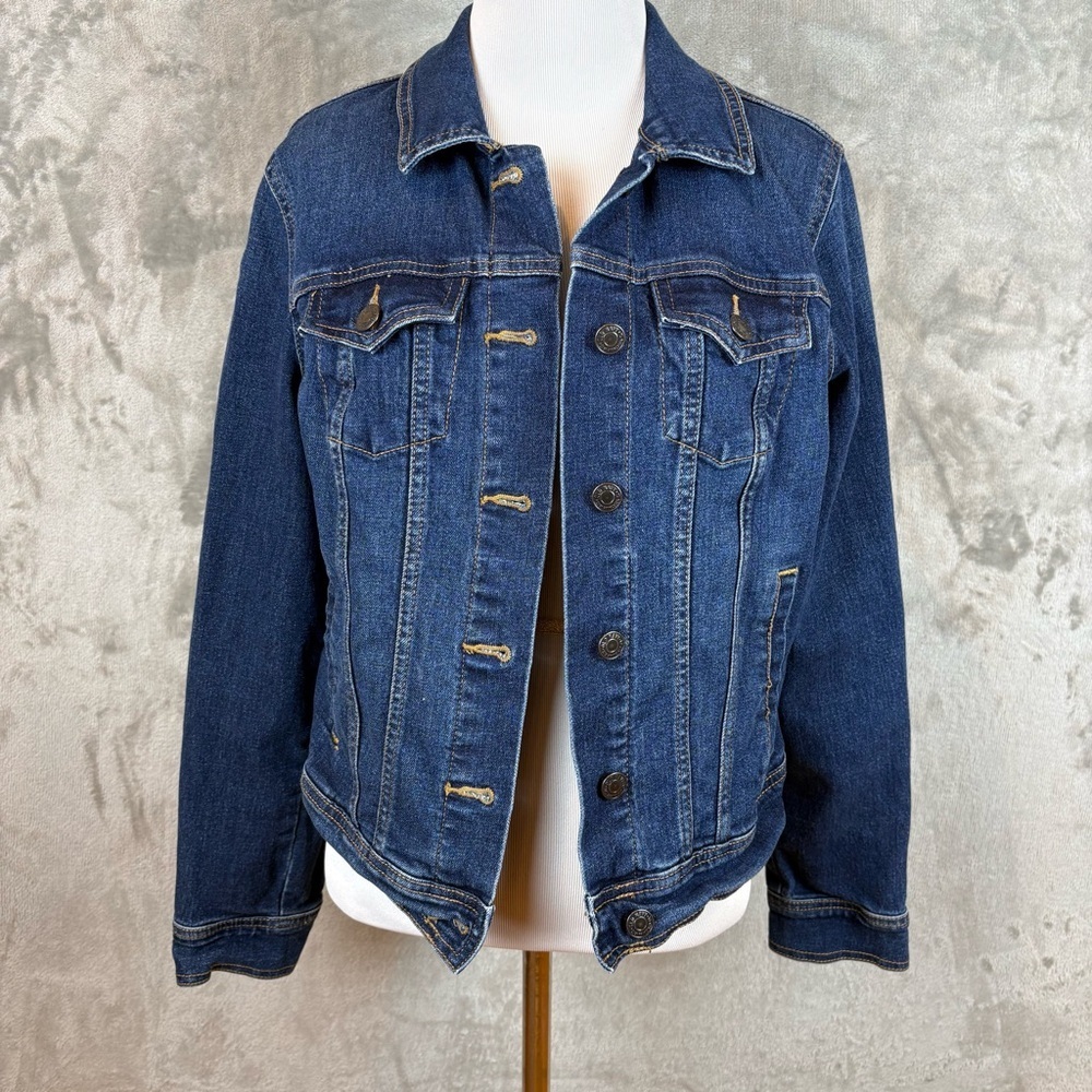 Old Navy Denim Jean Jacket Dark Blue Wmn’s M